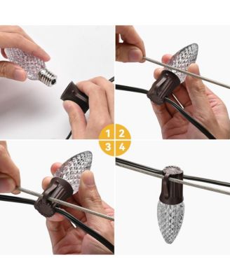 1000Ft C9 Christmas Light Spool Set Commercial UL Listed Light Sockets