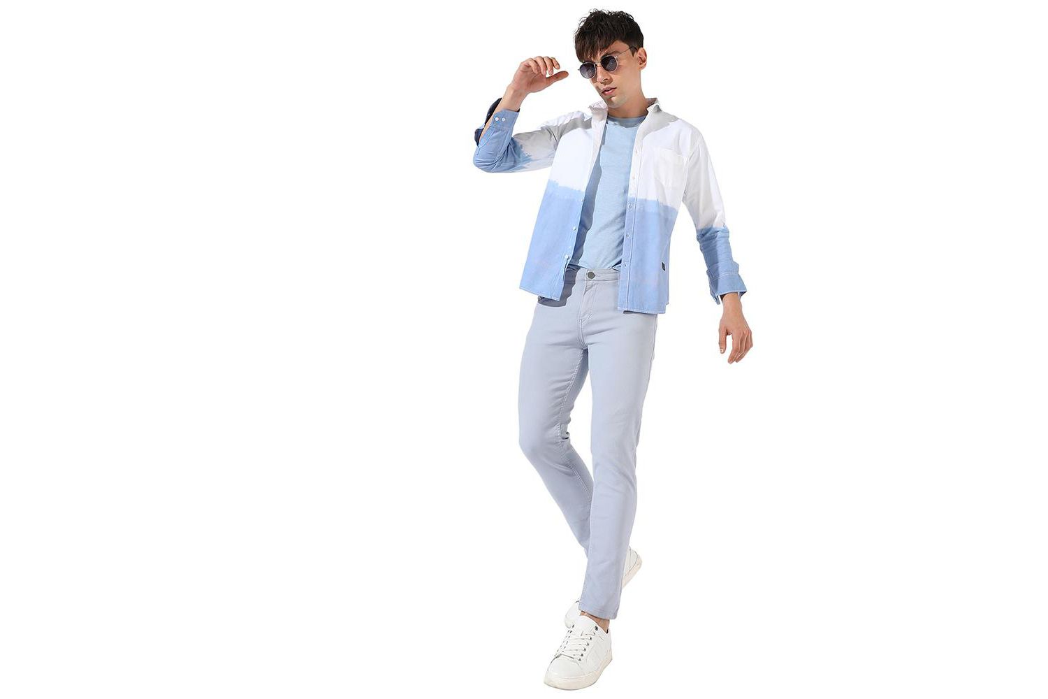 Men's Ombre Contrast Shirt