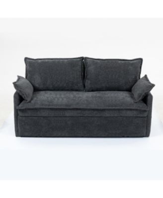 Streamdale Ergonomic Sofa Bed with Storage & Charging - Corduroy Convertible Sleeper