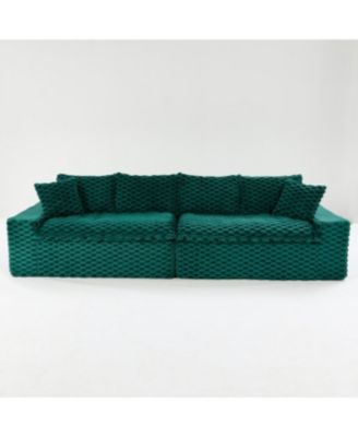 Luxury Green Turtle Velvet Multifunctional Sofa