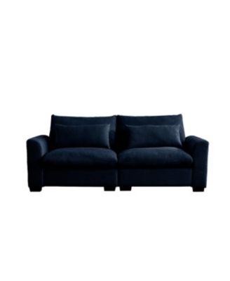 Streamdale Modern 2 Seater Corduroy Sofa with Armrests for Living Room, Blue