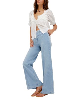 Women's We The Free Libre Front-Seam Wide-Leg Jeans