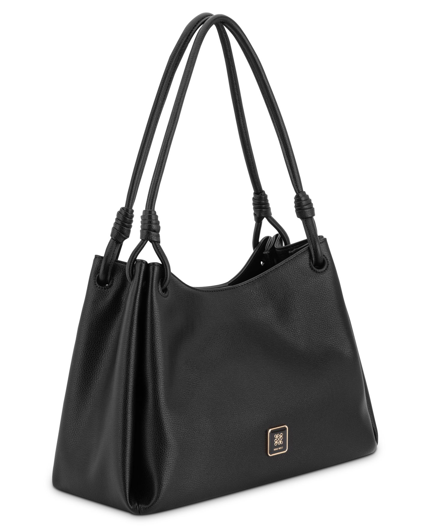 Женская сумка Nine West Dorsey Triple Compartment Large Shoulder, цвет: Чёрный — фото 3
