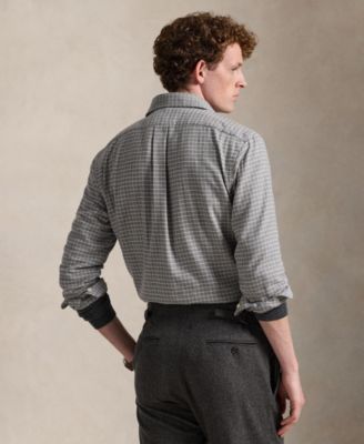 Men's Classic-Fit Long-Sleeve Checked Shirt