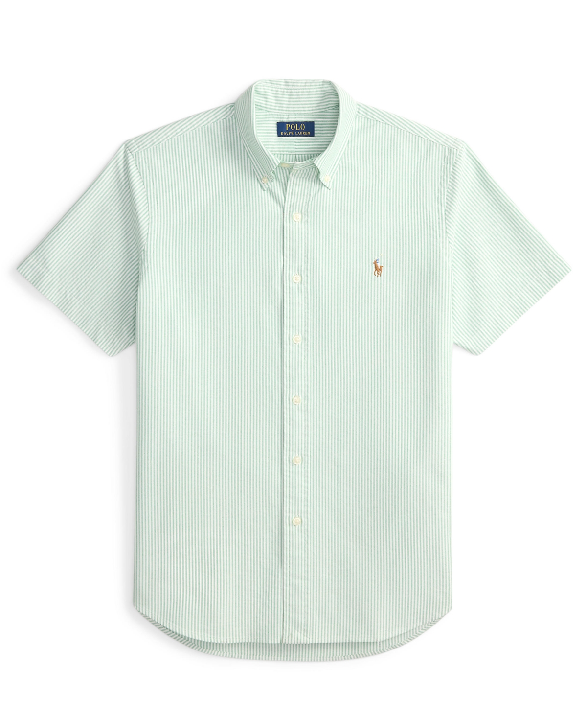 Polo Ralph Lauren Men's Classic-fit Short-sleeve Oxford Shirt In Green