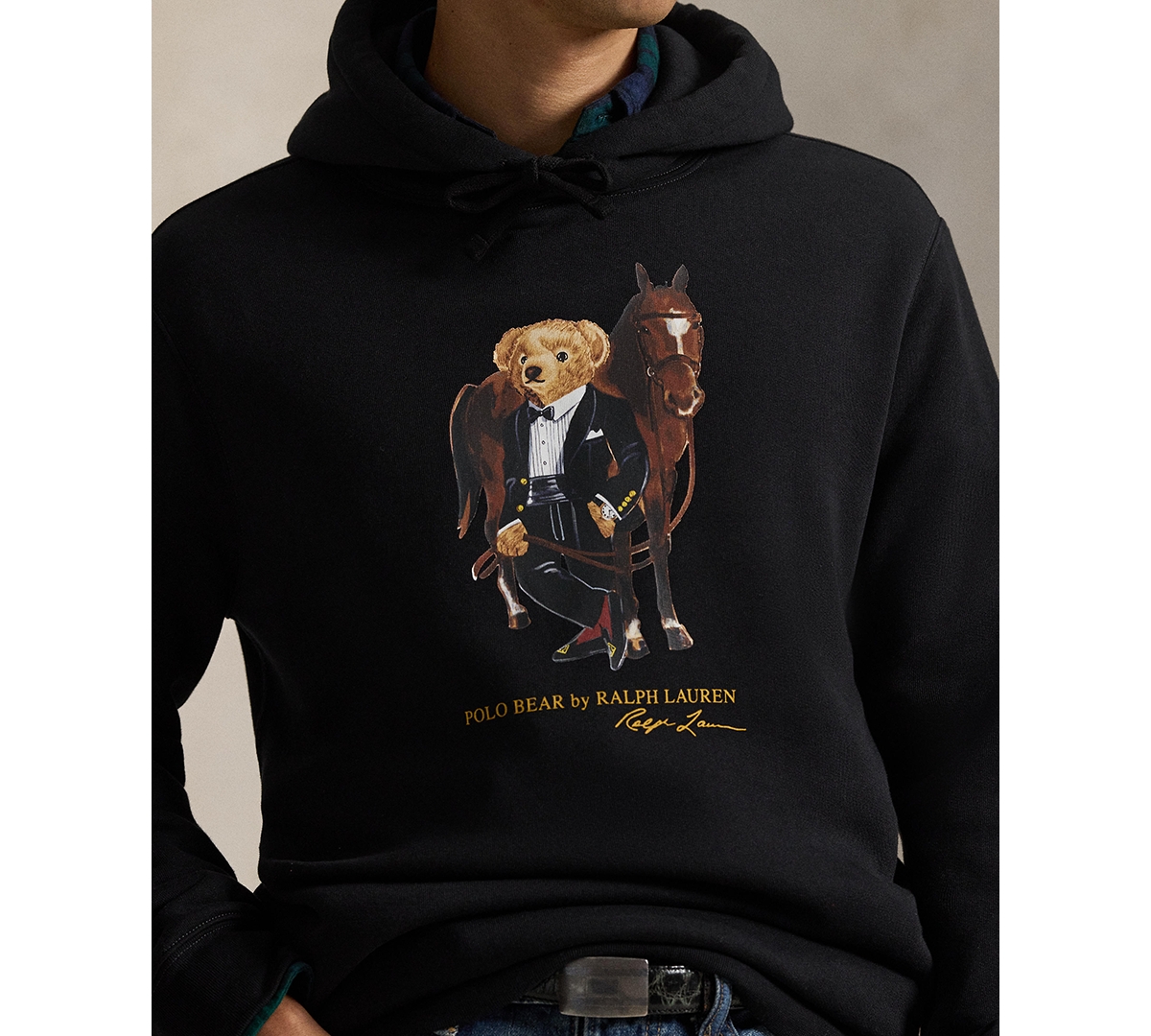 Polo Ralph Lauren Men's Long-Sleeve Bear Fleece Hoodie