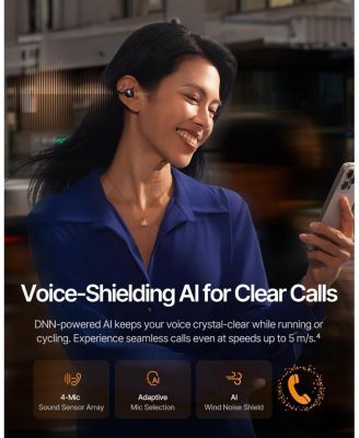 Inspire XC1 Open Ear Clip-On Earbuds, Sound by Bose, Dolby Audio