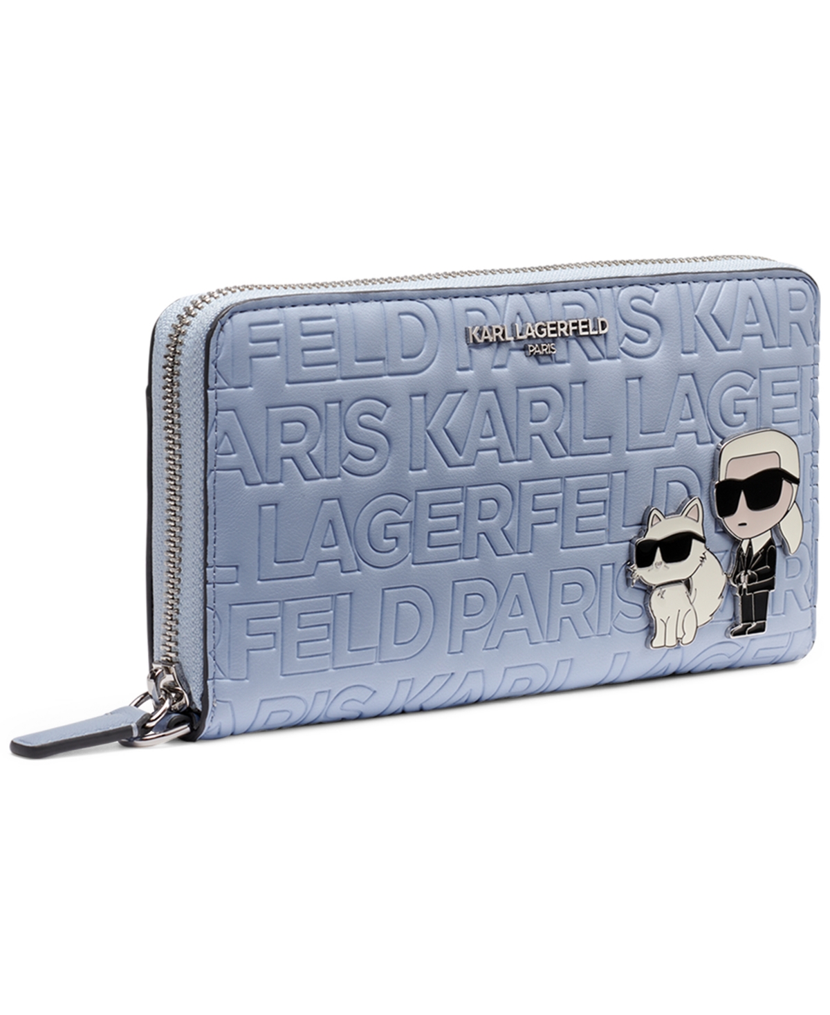Karl Lagerfeld Meribel Top Zip Wallet In Blue