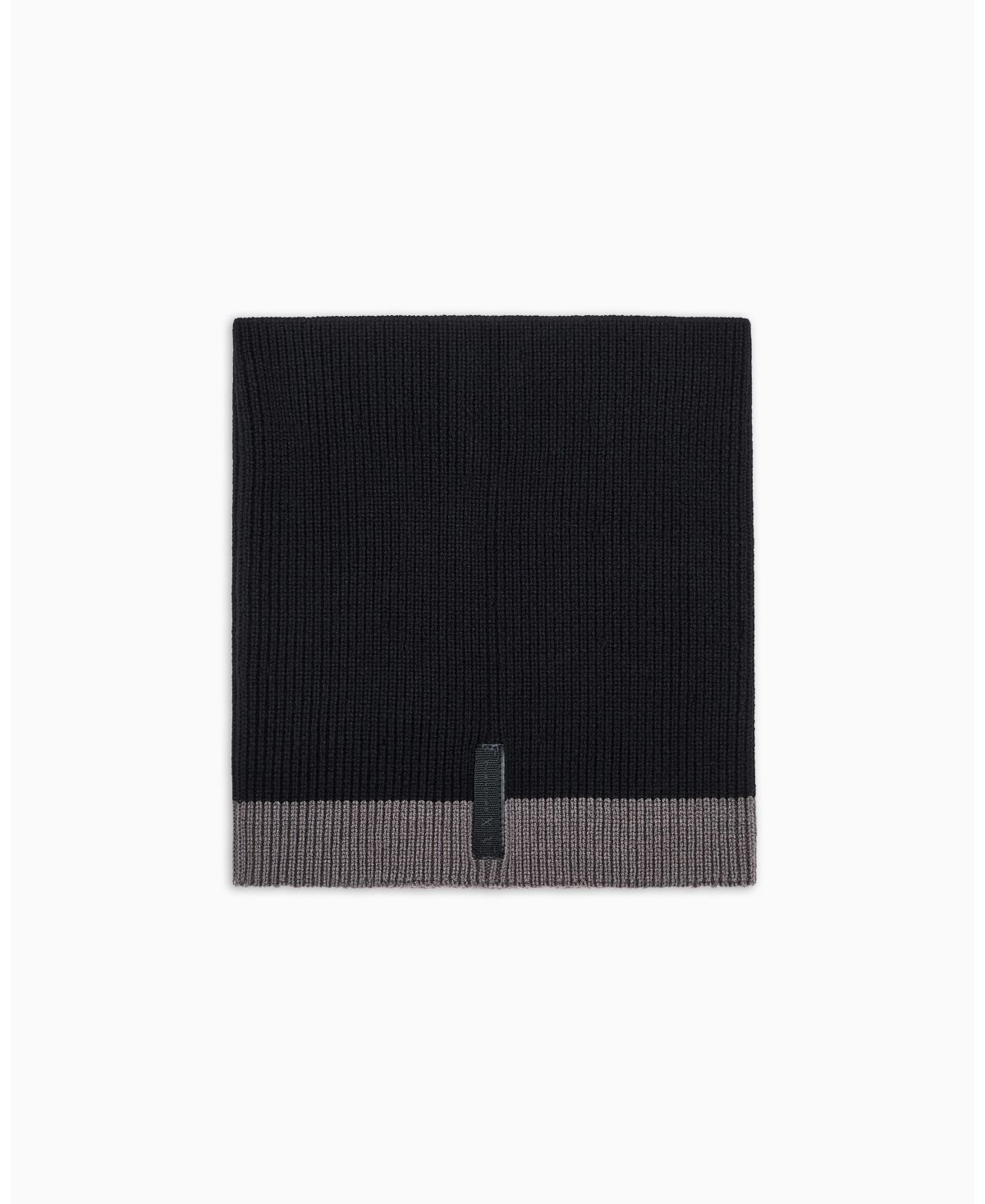 Мужской уютный лабораторный шарф в рубчик с цветными блоками