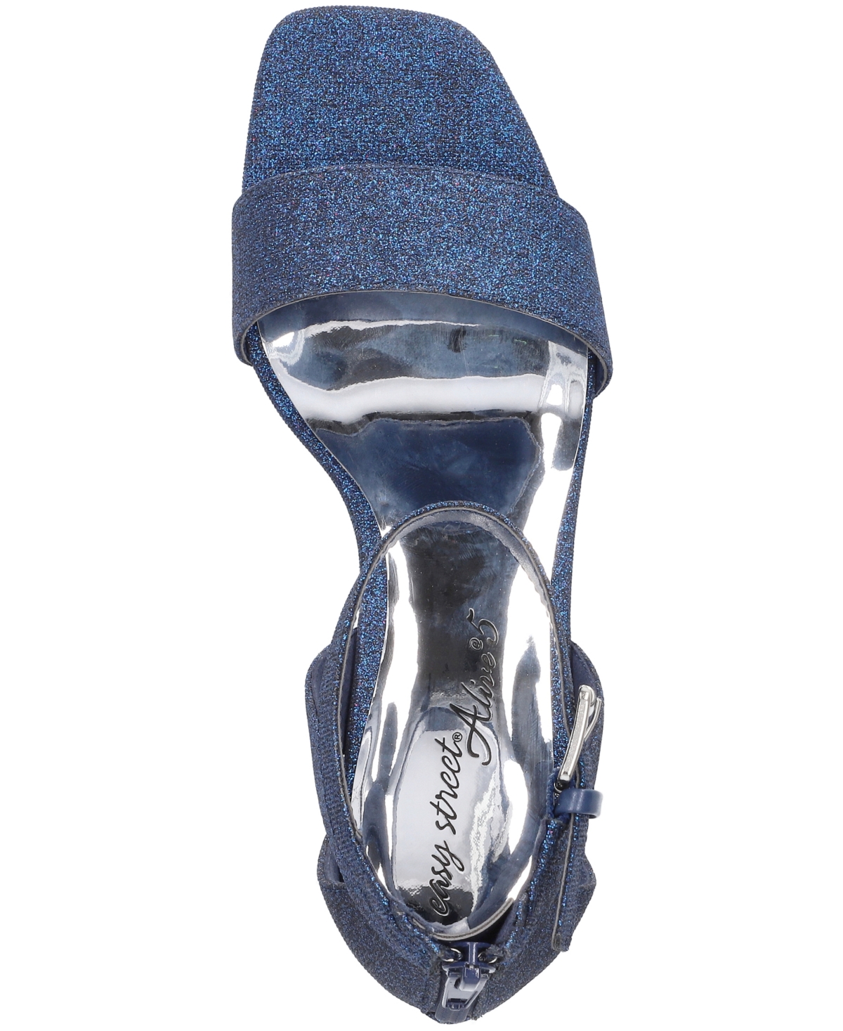 Easy Street Women's Ro Square Toe Heeled Sandals In Blue