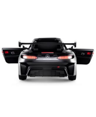 12V Licensed Mercedes-AMG GT3 Ride-On Car for Kids with Adjustable Speed - Black