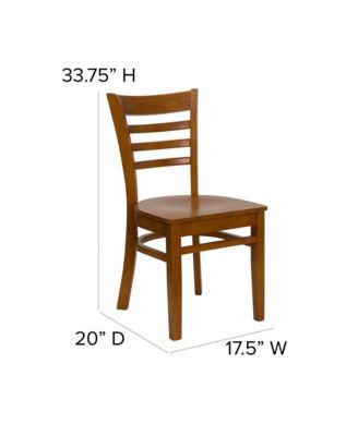 Ladder Back Wooden Restaurant Dining Chair