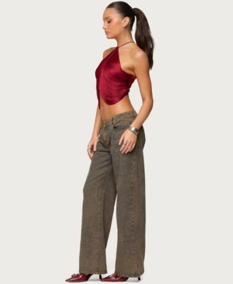 Women's Hara Fringed Crisscross Backless Top