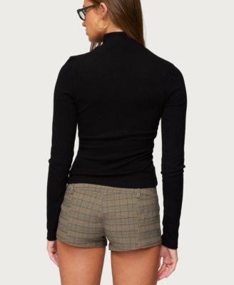 Women's Saskia Fitted Ribbed Turtle Neck Top
