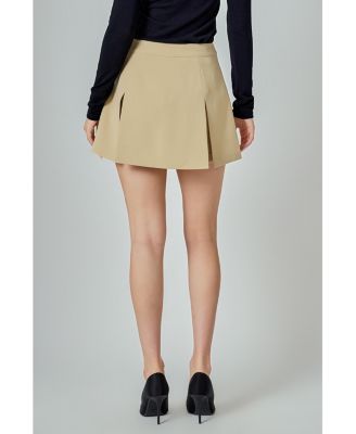 Women's Wide Single Pleat Skort