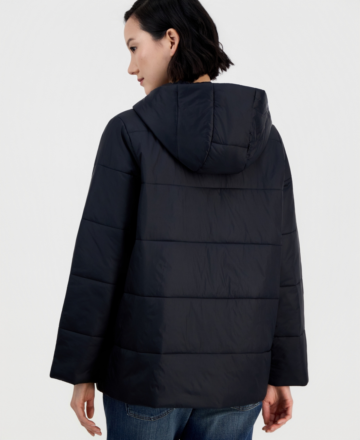 Eileen Fisher Petite Hooded Puffer Coat
