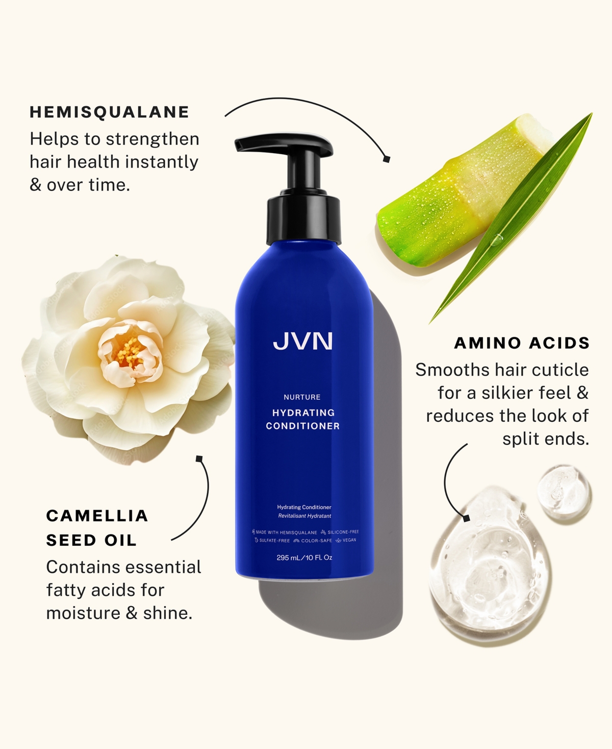 Jvn Hair Nurture Hydrating Conditioner, 10 oz.