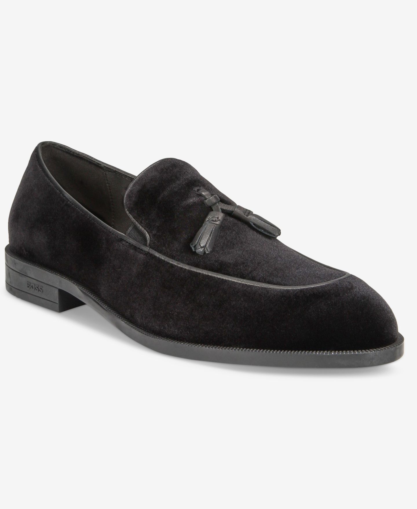 Мужские туфли Hugo Boss Tayil Almond-Toe, цвет: Чёрный — фото 1