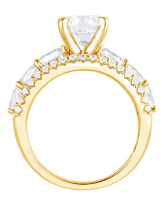 Certified Lab Grown White Diamond Solitaire Ring (3-1/4 ct. t.w.) in 14k Yellow Gold
