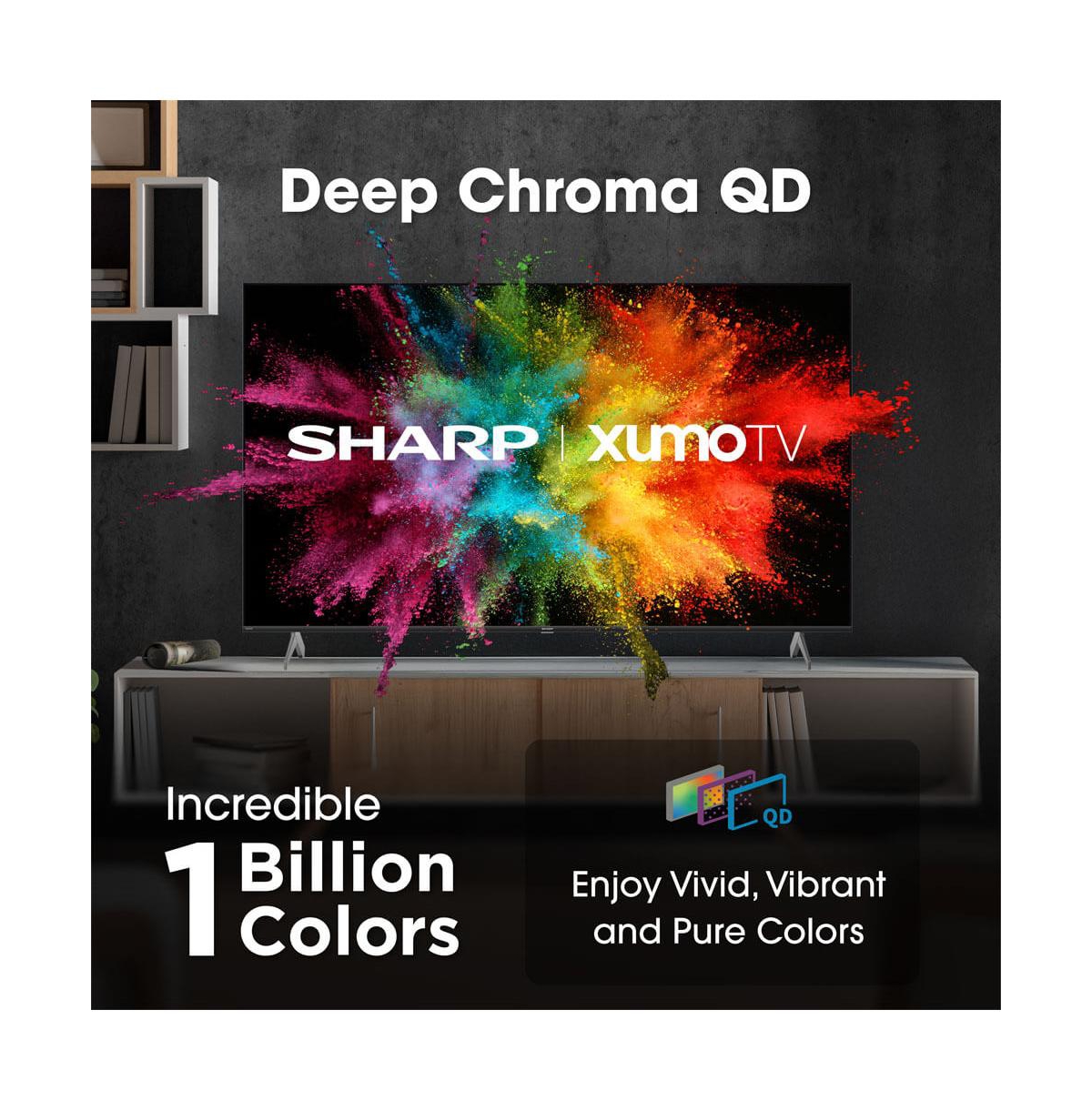 Sharp Aquos Series Qled 4K Ultra Hd Smart Tv with Xumo – Black