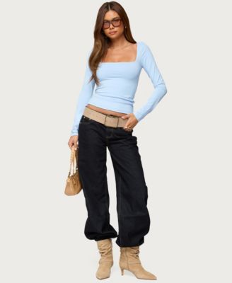 Women's Lovie Fitted Square Neck Top