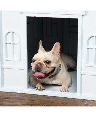 Plastic Dog House W/ Door, Easy to Assemble, for M and S Dogs