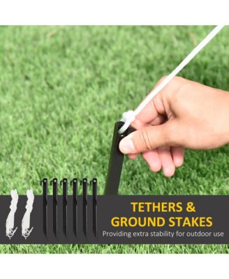 6ft Tall Lighted Inflatable Christmas Dog Santa Hat Yard Decor