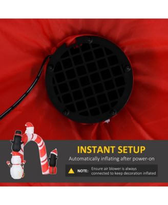 126" Giant Christmas Inflatables Archway with Santa for Yard Garden