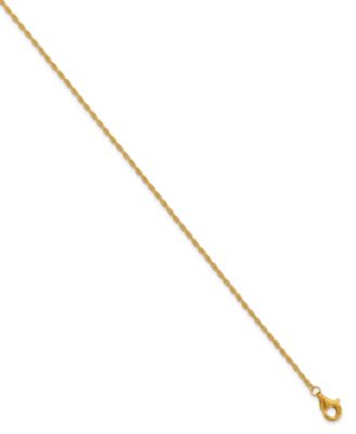 Rope Chain Necklace in 24k Yellow Gold