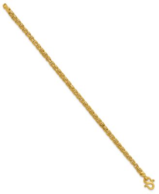 Curb Chain Bracelet in 24k Yellow Gold