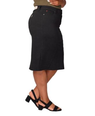 Women's Side Vents Midi Skirt