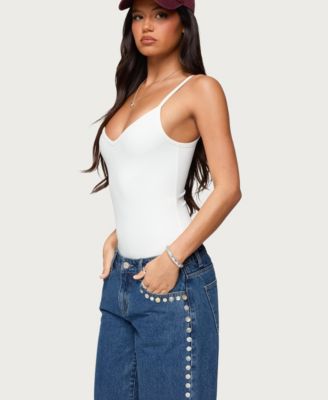 Women's Teaghan V Neck Fitted Bodysuit