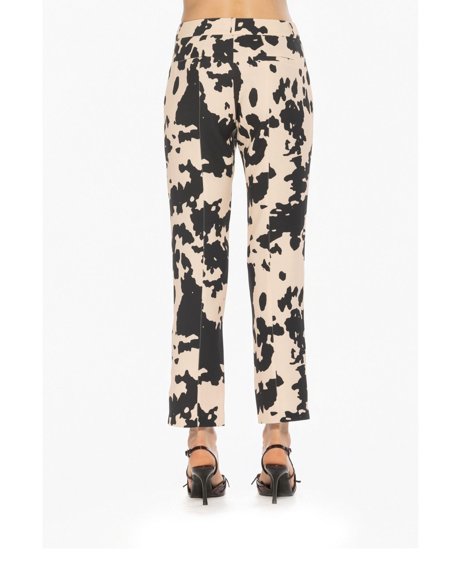 Women's Lior Printed Mid Rise Fitted Pants