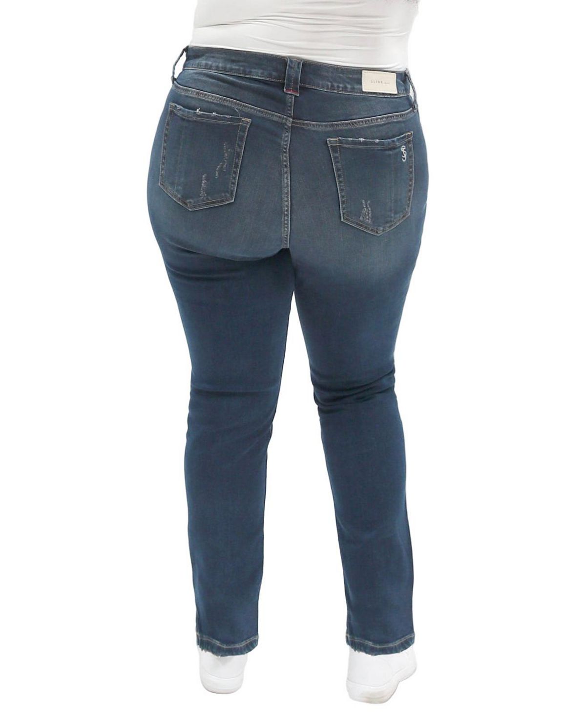 Slink Jeans Women's Denim Mid Rise Slim - Wendy view 3 — MAYCSS fashion products