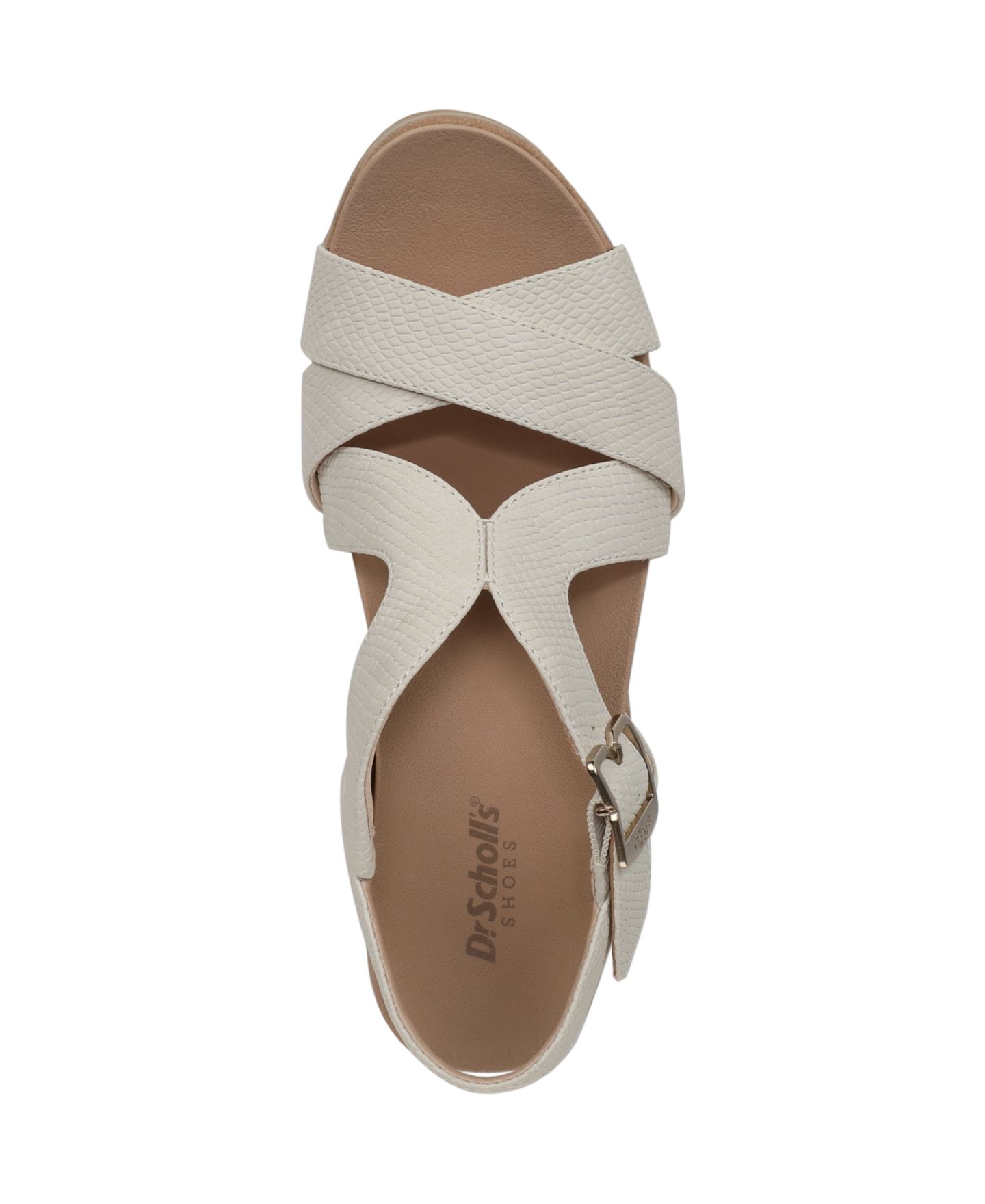 Женские сандалии Dr. Scholl's Cali Beach Strappy, цвет: Бежевая искусственная кожа — фото 4