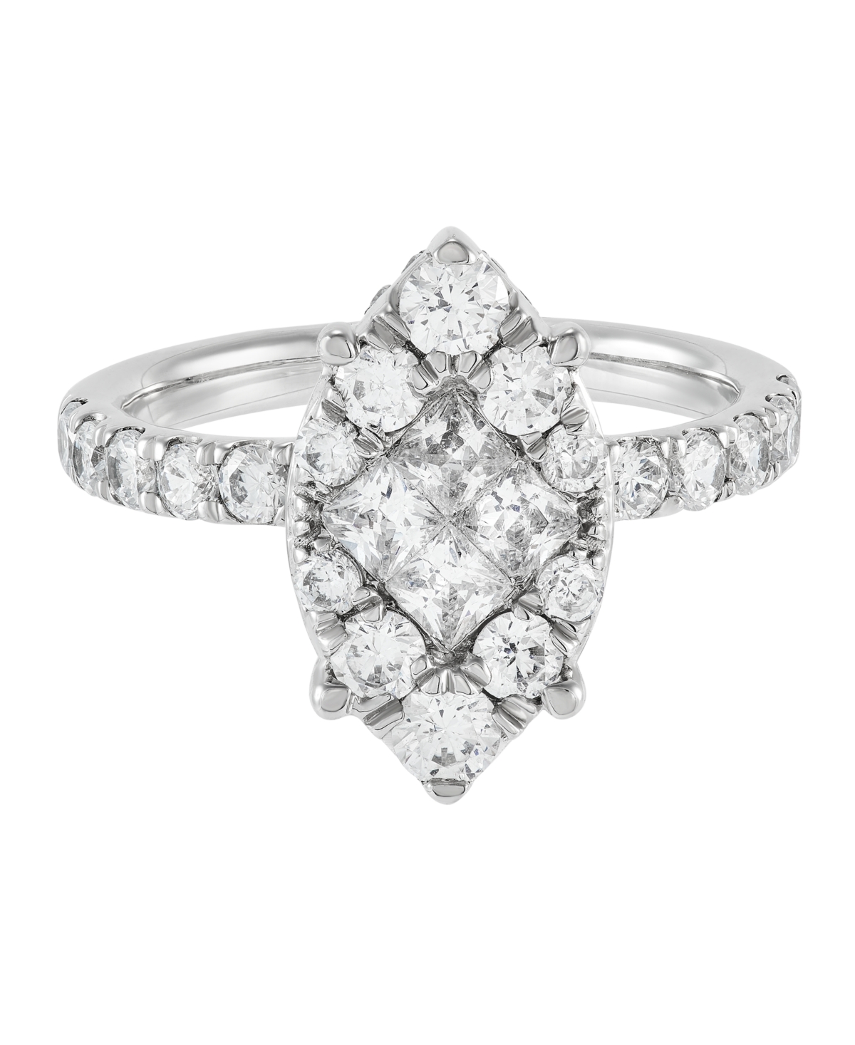 Macy's Diamond Engagement Ring (2 ct. t.w.) in 10k White Gold