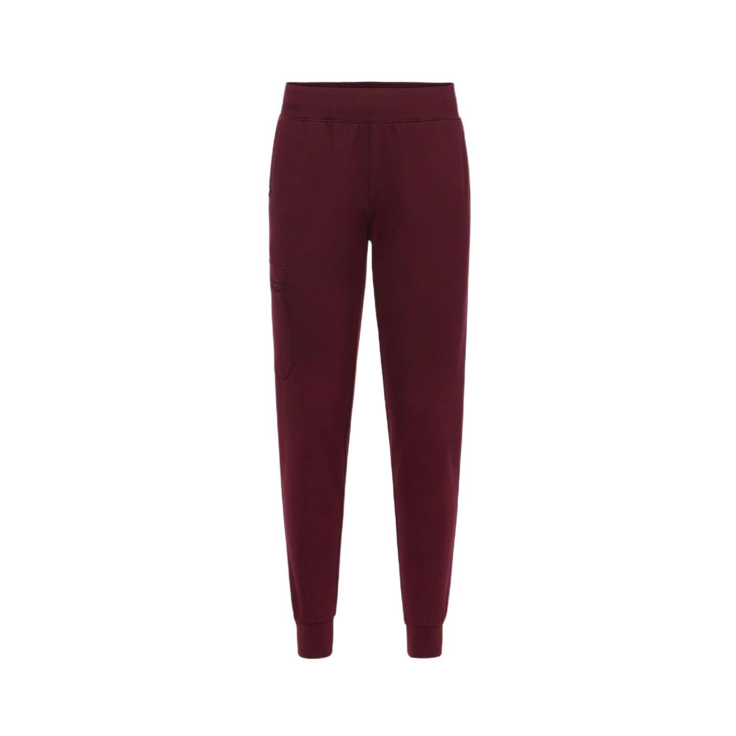 Женские брюки Jaanuu Rubi 6-Pocket Slim Knit Scrub Jogger, цвет: Бордовый — фото 2