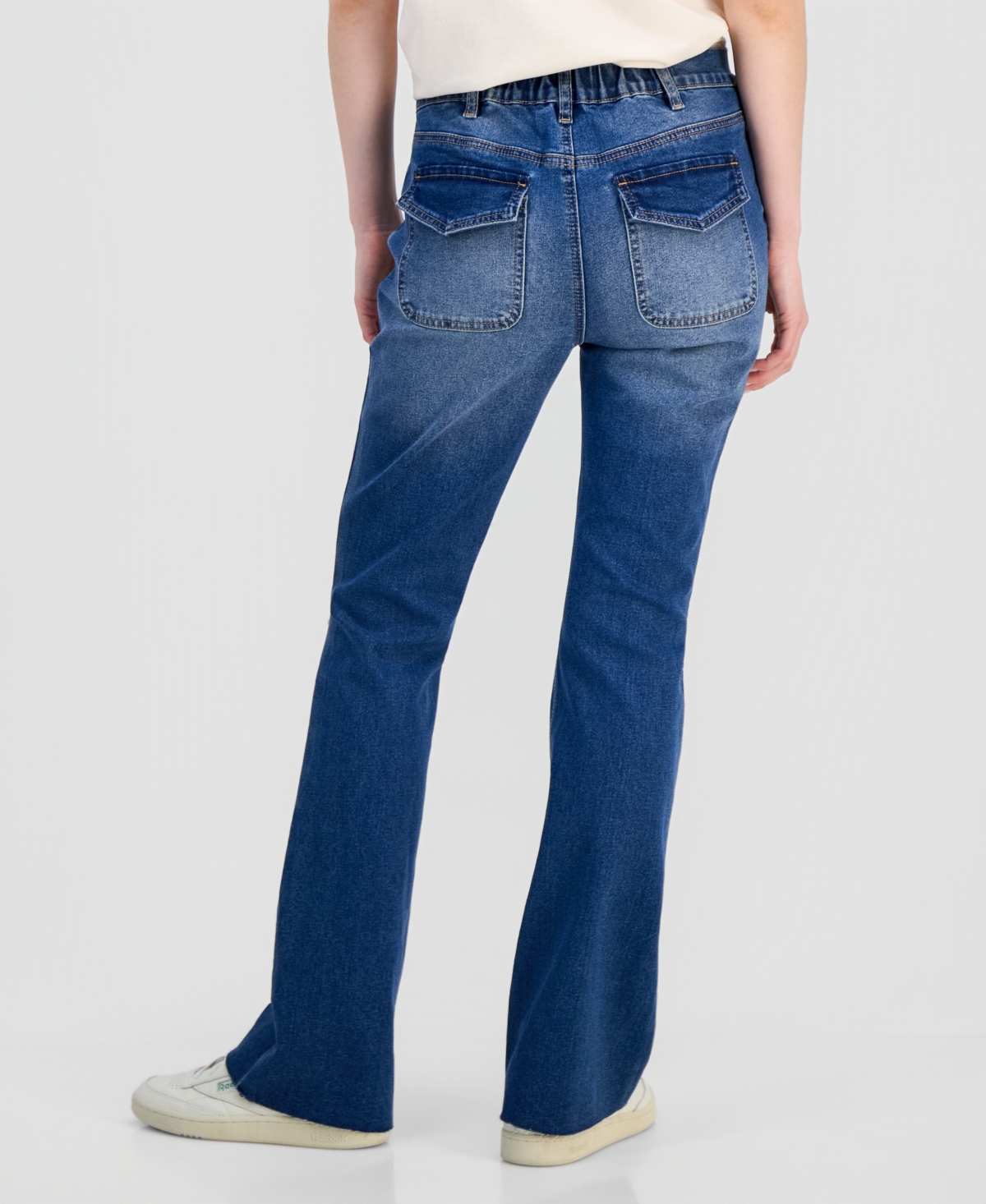 Madden Girl Juniors' Ripped Bootcut Jeans