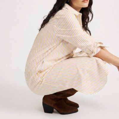 Women's Plus Size Odeon Stretch Poplin Shirtdress