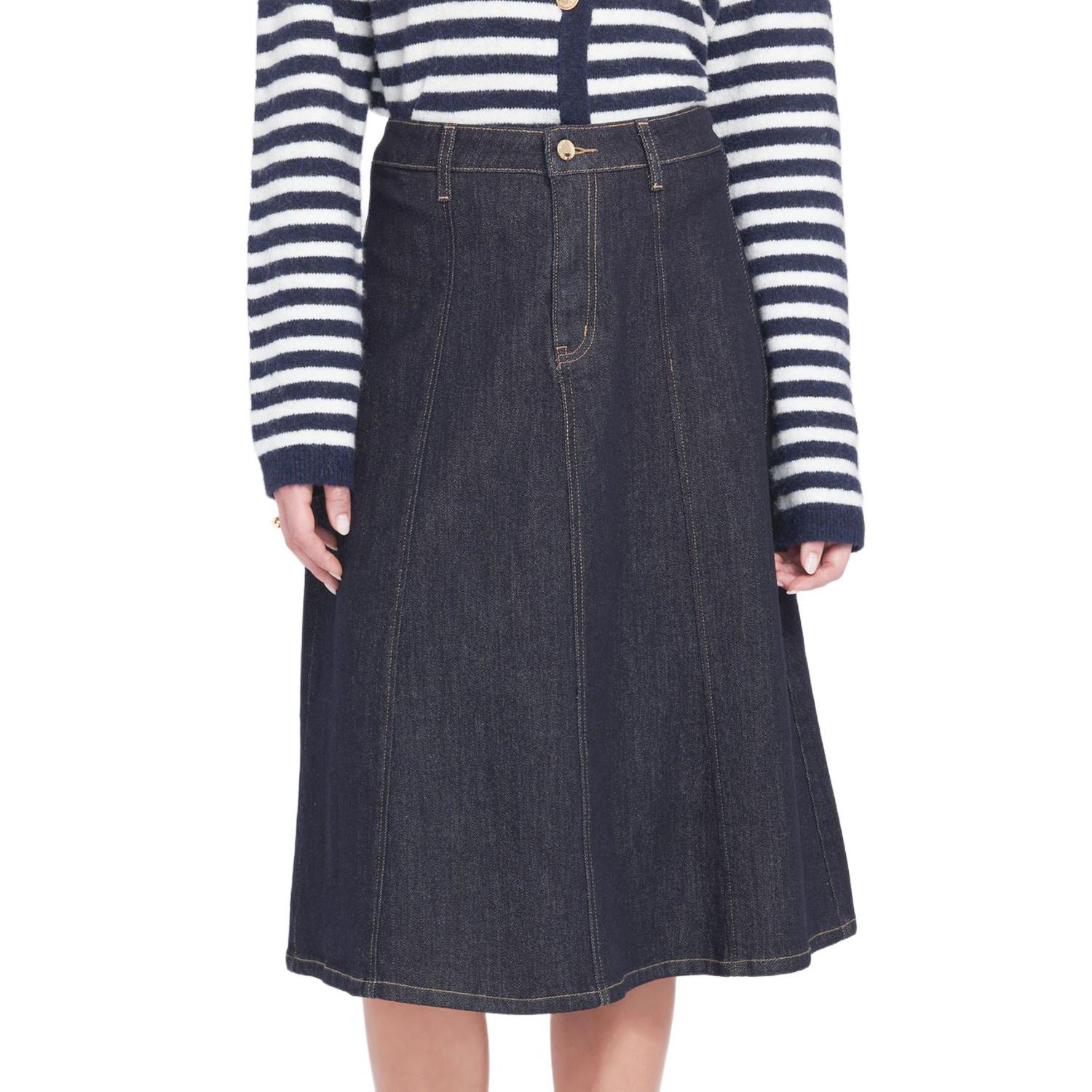 Women's Denim Midi Skirt
