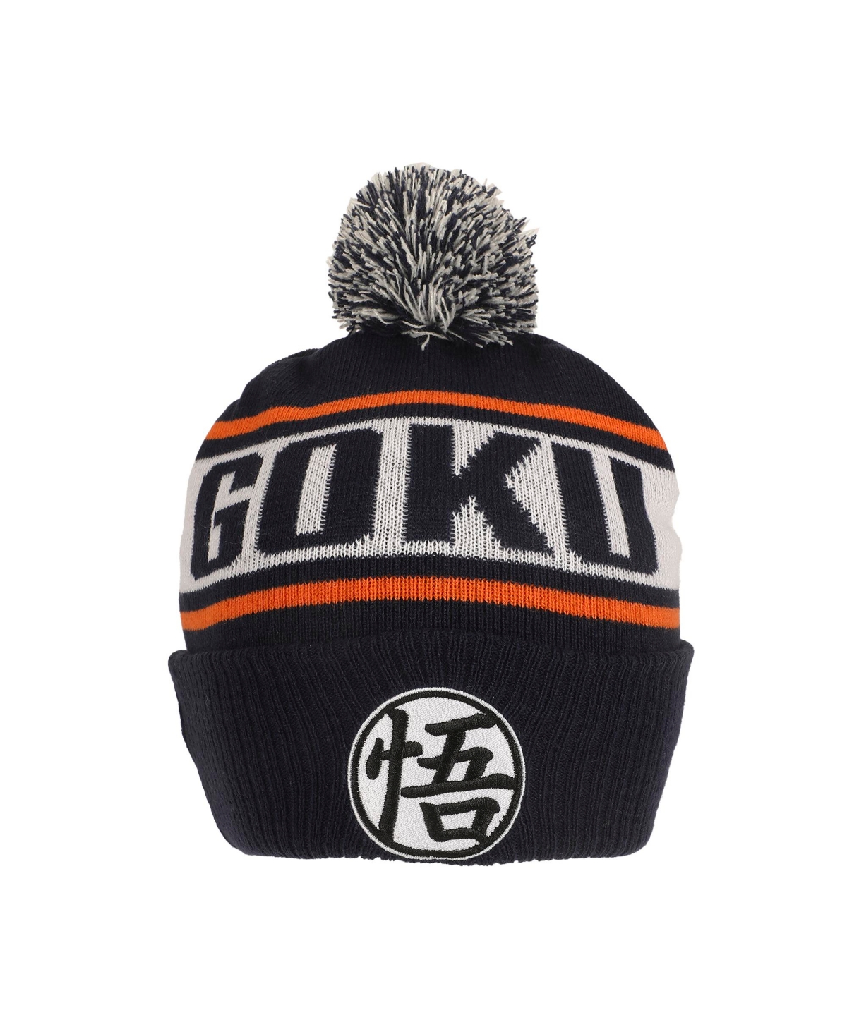 Dragon Ball Z Men's Goku Kanji Blue Cuff Beanie
