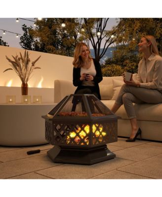 Portable Outdoor Fire Pit for Garden, Patio, or Camping Use