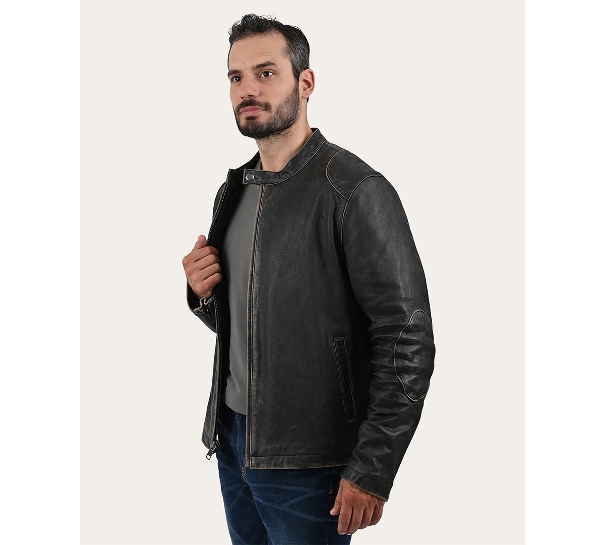 Frye Men's leather Racer Jacket