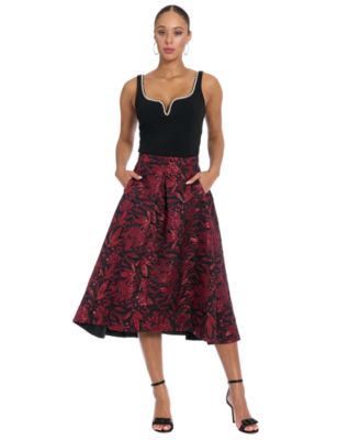 Plus Size Pleated Ballgown Skirt