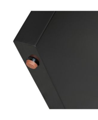 Large 60-Inch Console Table with Geometric Design and Painted Finish