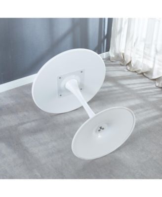 31.5" White Tulip Dining Table for 2-4 People