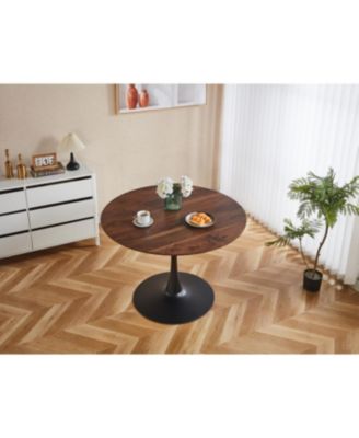 42.1" Wood Top Tulip Dining Table (Seats 4-6