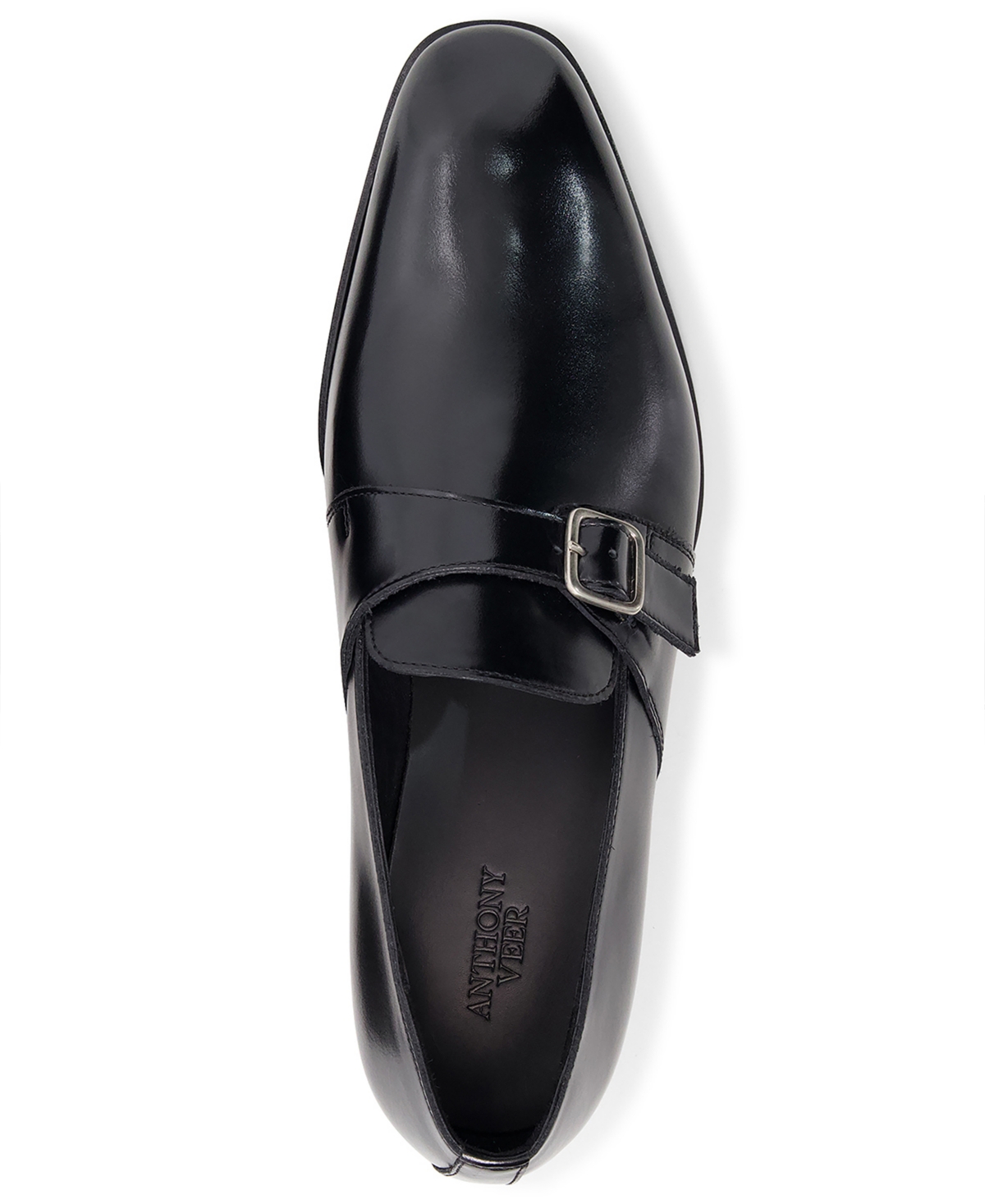 Anthony Veer Men's Dunhill Single Monk Dress Loafers In Black