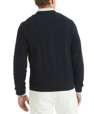 Men's Cable-Knit Crewneck Sweater