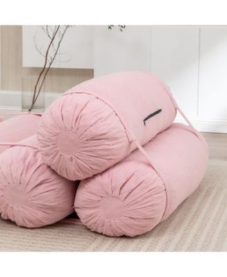 Adjustable Corduroy Floor Sofa with Straps for Versatile Configurations